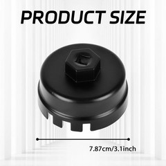 Oil Filter Wrench for Oil Filter Removal Tool 64MM Oil Filter So Size: 6 Slots