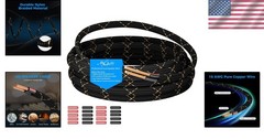 16/2 ofc Speaker Wire 25ft – Durable Nylon Braided Cable for High-Fidelity Audio