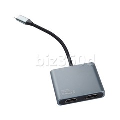 USB 3.0 Type C to Dual HDMI Adapter DisplayLink Mirror Dual 4K@30Hz Monitor Hub