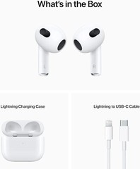 Apple AirPods (3rd Generation) Wireless Ear Buds, Bluetooth Headphones, 30 hours