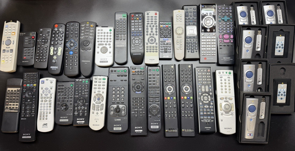 Mixed Bulk Lot of 35 Untested Remote Controls All with Covers Sony JVC Toshiba