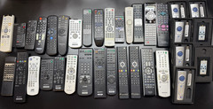 Mixed Bulk Lot of 35 Untested Remote Controls All with Covers Sony JVC Toshiba
