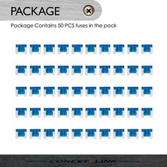 50pcs 15 A Amp ATM Low Profile Fuse Mini Micro Blade Circuit 2 Leg GM Car Audio