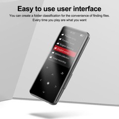 Bluetooth 5.0 MP3 Player HiFi Lossless Sound FM Radio Music Voice Recorder USA