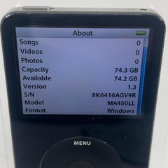 Apple iPod Classic 5th Gen 80GB Black MA450LL