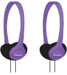 Koss KPH7V Portable On-Ear Headphone with Adjustable Headband – Violet