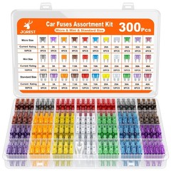 300Pcs Car Fuse Assortment , 160 Mini Fuses Automotive + 90 Standard Auto Fus…