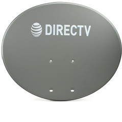 Lot 4 Slimline DirecTV DTV Dish Antennas KA/KU HD MPEG4 W/Monopoles