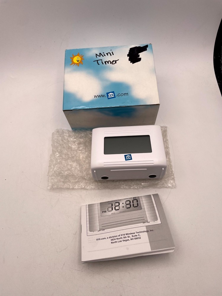 X-10 MT13A Mini-Timer Control Center White Digital Wall Mounted NEED BATTERY