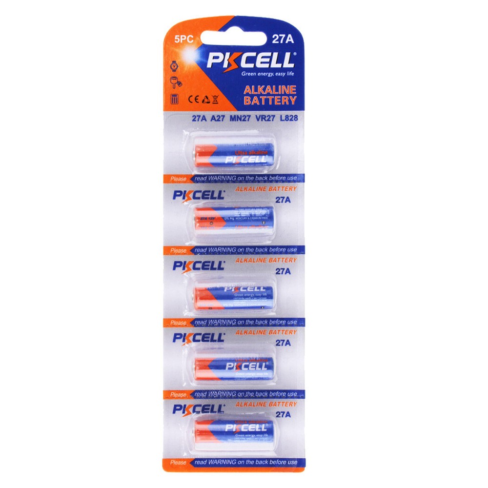 Pack of 5 27A A27 12V Alkaline Batteries for Door 0pener