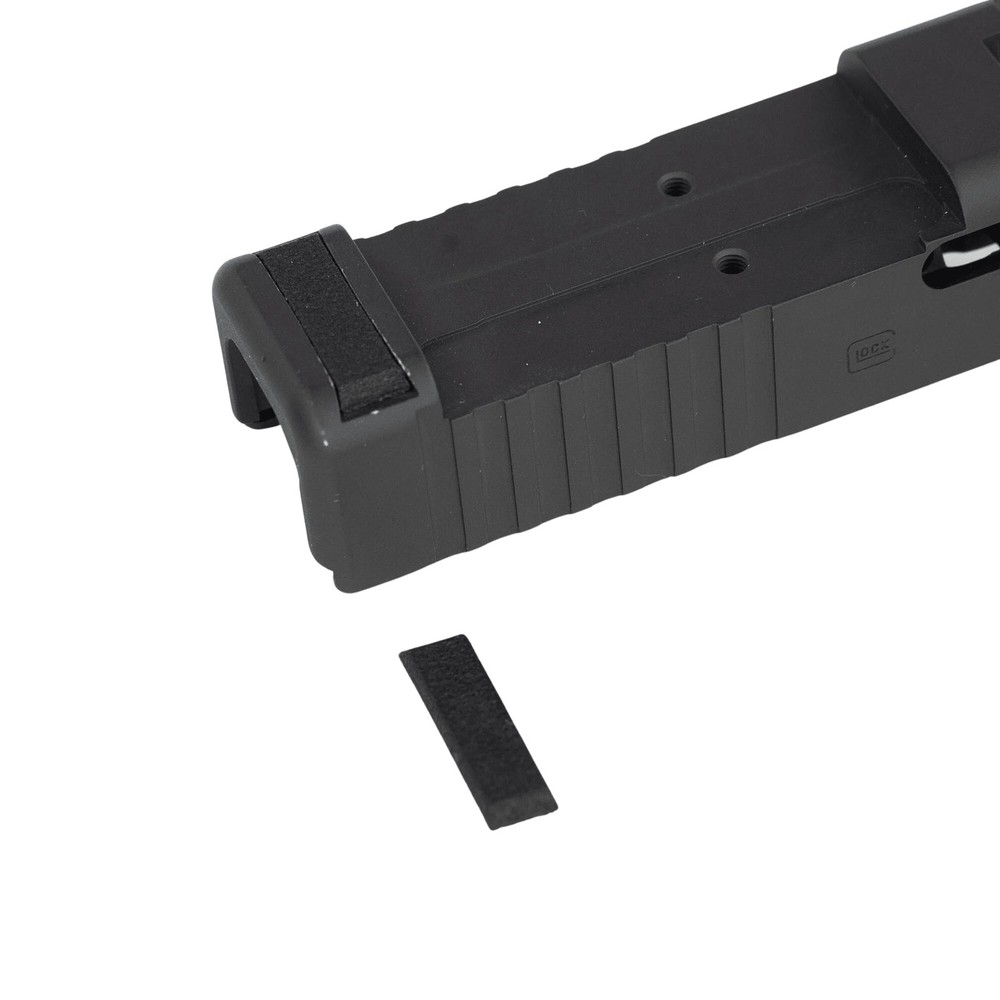 C+H Rear Sight Dovetail Filler Plate Compatible with Glock Dovetails Black