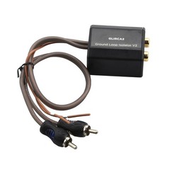 Durable RCA Stereo Ground Loop Isolator for Audio Signals Eliminate Noise Filter