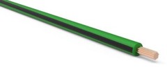 18 AWG Automotive TXL Wire Dark Green w/ Black Stripe Various Lengths
