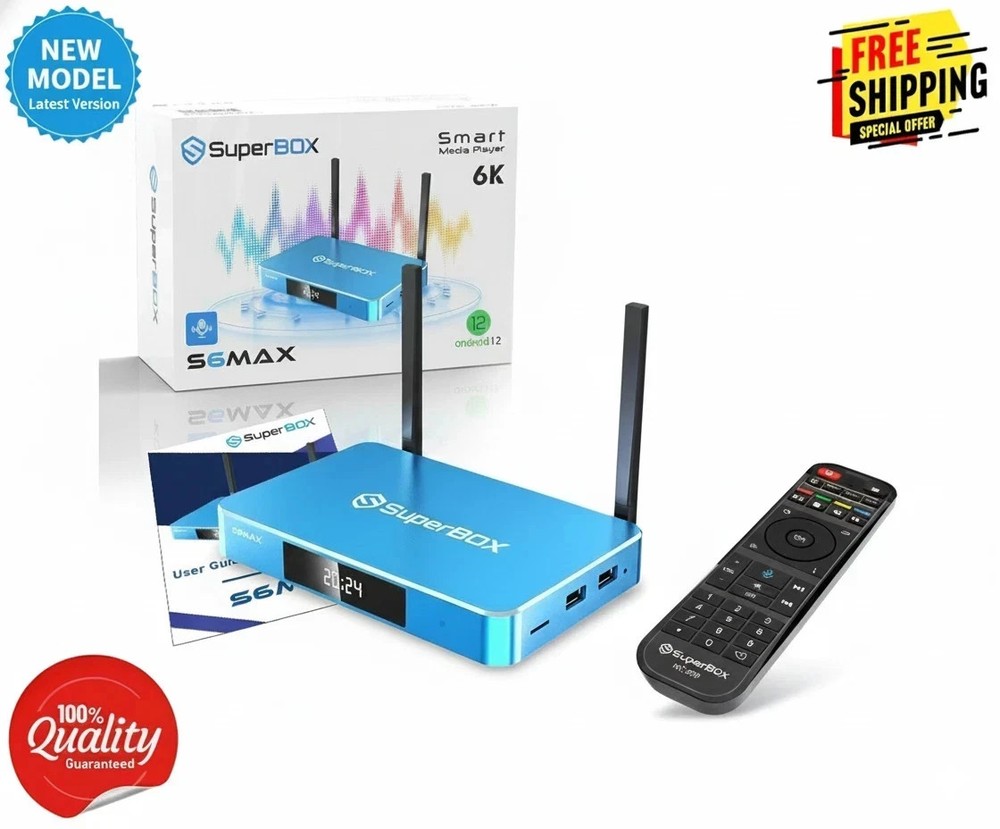 SuperBox S6 Max – Authorized Distributor – 100% Free Same Day Shipping
