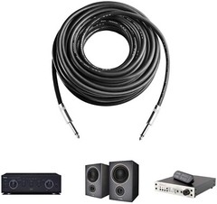 2Pcs 6 Feet Professional 1/4″ to 1/4″ Speaker Cables, Pair 6 ft 12 Gauge 1/4 …
