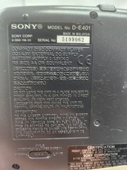 Sony D-E401 Silver Discman CD Player Walkman ESP2 Groove Tested w/CD & Ear Buds