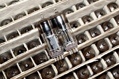 50pcs 6N6P = ECC99, E182CC Double Triode Tube NEVZ GOLD GRID Soviet 1980’s NEW