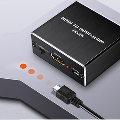 4Kx2K HDMI to 3.5MM Audio Converter SPDIF Optical Stereo Out Splitter Adapter h