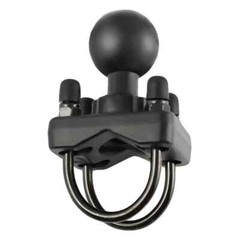 RAM Mount Dual Large Zinc U-Bolt Rail Clamp Base With 1.5 inch Ball RAM-235-1U
