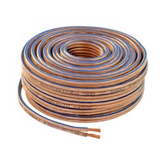 Car Home Audio Speaker Wire Transparent Clear Cable 14AWG 50ft 14/2 Gauge