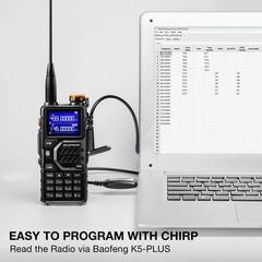 Baofeng K5 Plus Tri-Band Ham Radio | VHF/UHF/1.25M | Tri-Power | NOAA