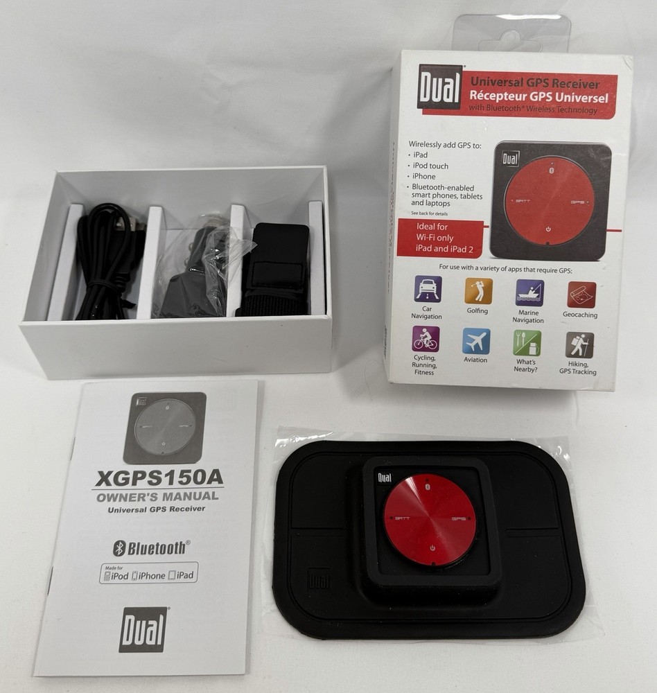 Dual Electronics XGPS150A Universal Bluetooth GPS Receiver Sky Aviation Car