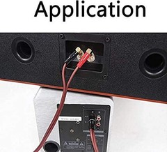 Banana Plug to RCA Speaker Cable,Speaker Wire RCA Male to Banana Plugs(2banan…