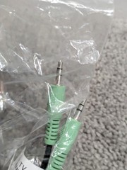 TV Ears RCA Analog Audio Cord Transmitter Analog Audio Out 2 Lot Cables NEW