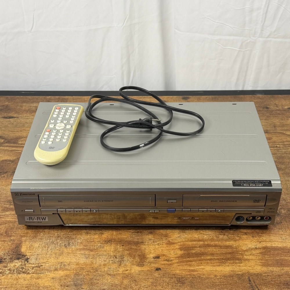 Emerson EWR20V4 DVD Recorder VCR Combo 2000s DVD Works VHS Parts OEM Remote