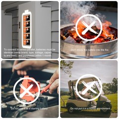 12V 100Ah LiFePO4 Lithium Battery Deep Cycle 100A BMS For RVs Camping Off-Grid