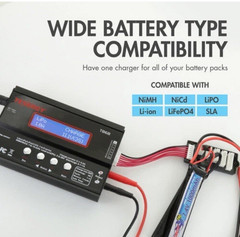 Tenergy TB6B 1S-6S Balance Charger for NiMH/NiCD/Li-PO/Li-Fe Packs+Power Supply