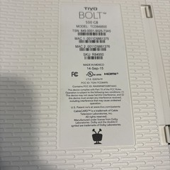 TiVo Bolt – 500GB – Streaming Box- 4 Tuners OTA (Antenna) or Cable