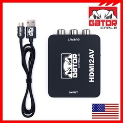 HDMI to RCA AV HD Converter Adapter Composite Cable CVBS 3-RCA Audio Video 1080P