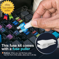 300Pcs Car Fuse Assortment Kit 160 Mini Blade Fuses Automotive + 90 Standard
