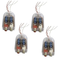 2/4Pcs Level Car Speaker High to Low Impedance Converter 2 Channel RCA Line Out
