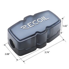 Recoil MFH12 2 Way Mini-ANL Fused Distribution Block, Solid Brass