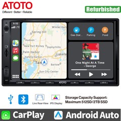 ATOTO F7 7in 2Din Bluetooth Car Stereo w/ Apple CarPlay/Android Auto/Mirrorlink