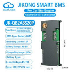JK 4S-8S 200A 12V 24V LifePo4 Li-ion Battery Bluetooth Smart Active Balancer lot