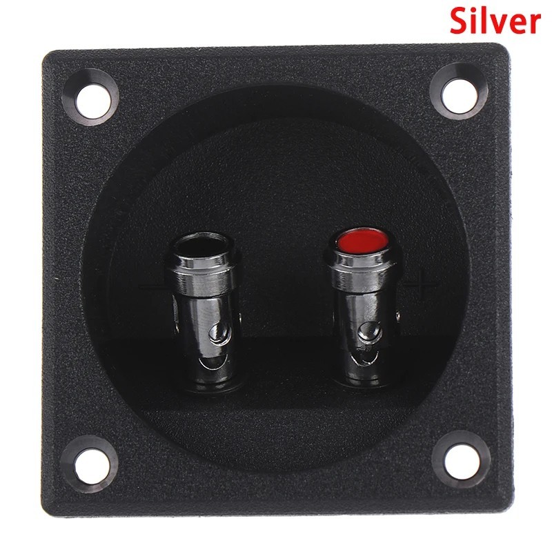 50mm Round Speaker Terminal Cup Gold Binding Post Subwoofer Box Connector Panel