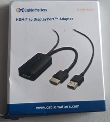 Cable Matters HDMI To DisplayPort Adapter 4K At 30Hz Active HDMI To DP Adapter
