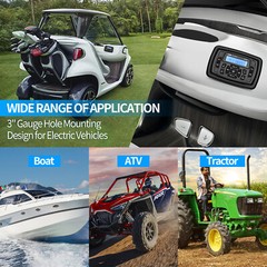 Marine Stereo Bluetooth System Boat AM FM Radio kit w/ Speaker 240W for ATV UTV
