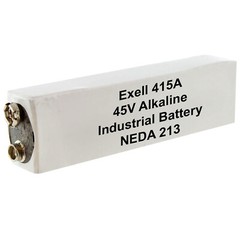 Exell 415A Alkaline 45V Battery NEDA 213, Compatible With 30F20, BLR102, A415