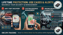 Lifetime OBD GPS Tracker | No Monthly Fees | Plug & Play | Real-Time Car Trackin