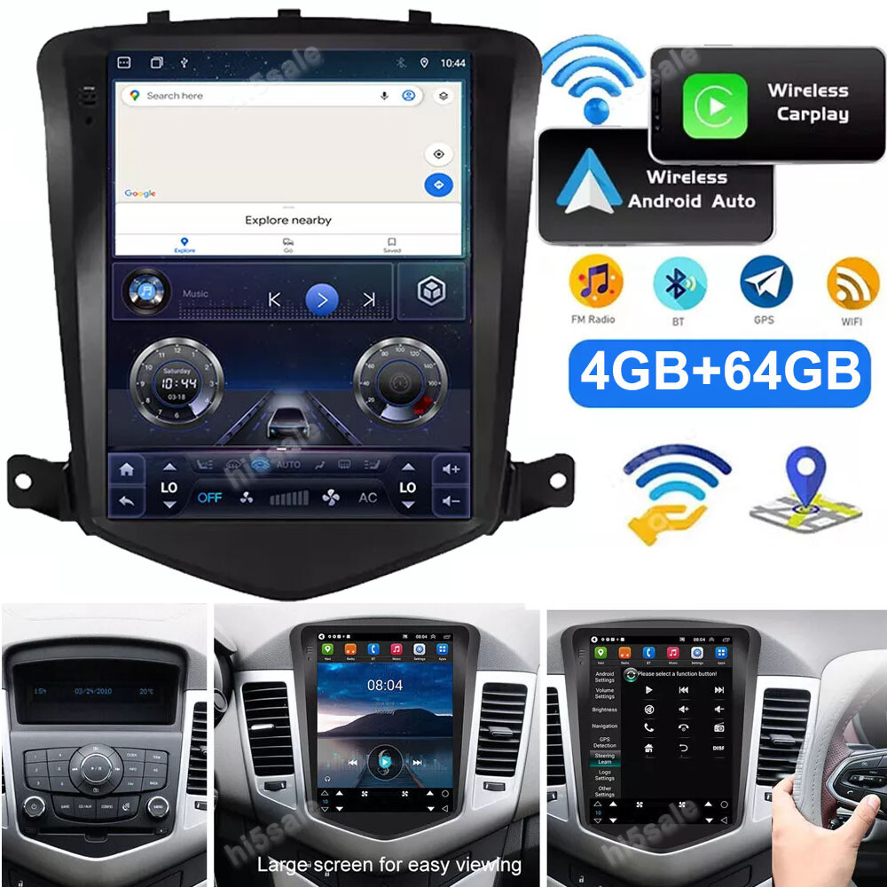 64GB For Chevy Cruze 2009-2015 Android 13 Car Stereo Radio 9.7″ GPS Navi Carplay