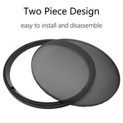 10″ Speaker Grill Covers Car Subwoofer Guard ABS Plastic Frame Metal Mesh