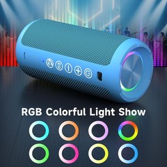 24W Wireless Outdoor Speaker with Dual Pairing & Hi-Fi Sound – 30 Hours Playtime