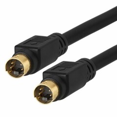 S-Video Male Cable 3ft 6ft 12ft 25ft – 4 Pin – SVideo SVHS Gold Plated HDTV VCR