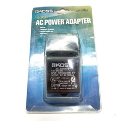 NEW KOSS MV/99B AC ADAPTER 6 VOLTS @ 500 MA