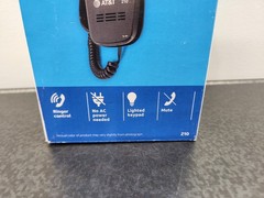 AT&T 210 Trimline Black Corded Phone with 13 Number Memory ~ Brand New Sealed
