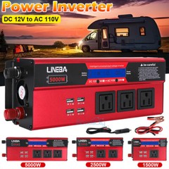 5000W Convertidor 12V A 110V / 24V A 110V Para Carro Auto inversor de corriente